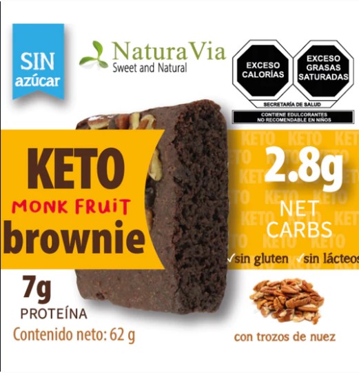Natura Via Keto Brownie Monk Fruit