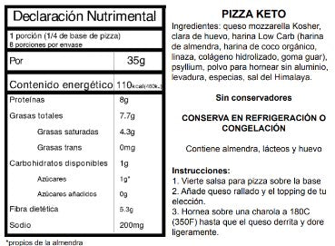 Keto Base Para Pizza Natura Via