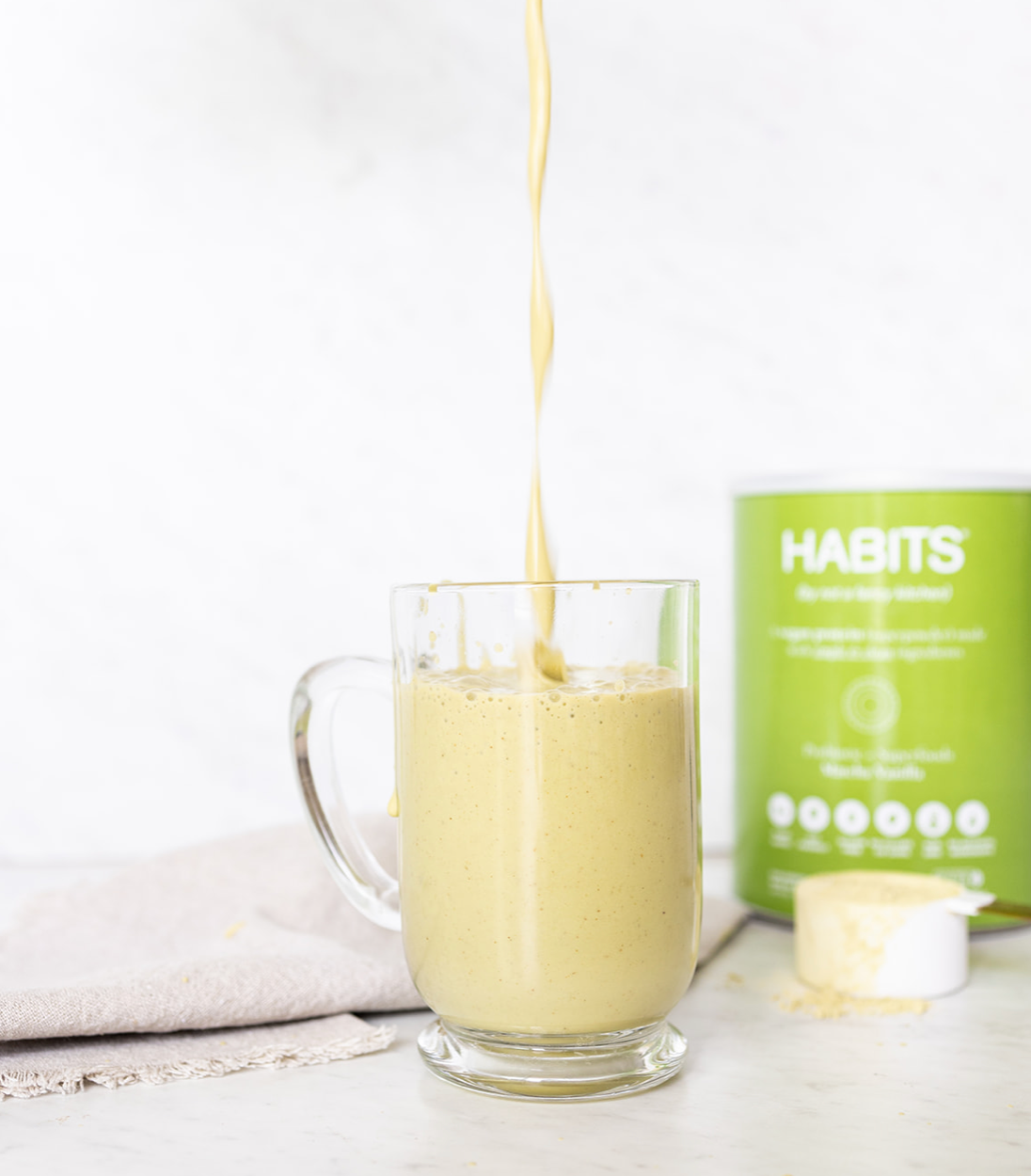 HABITS PROTEINA VEGANA SABOR MATCHA VAINILLA