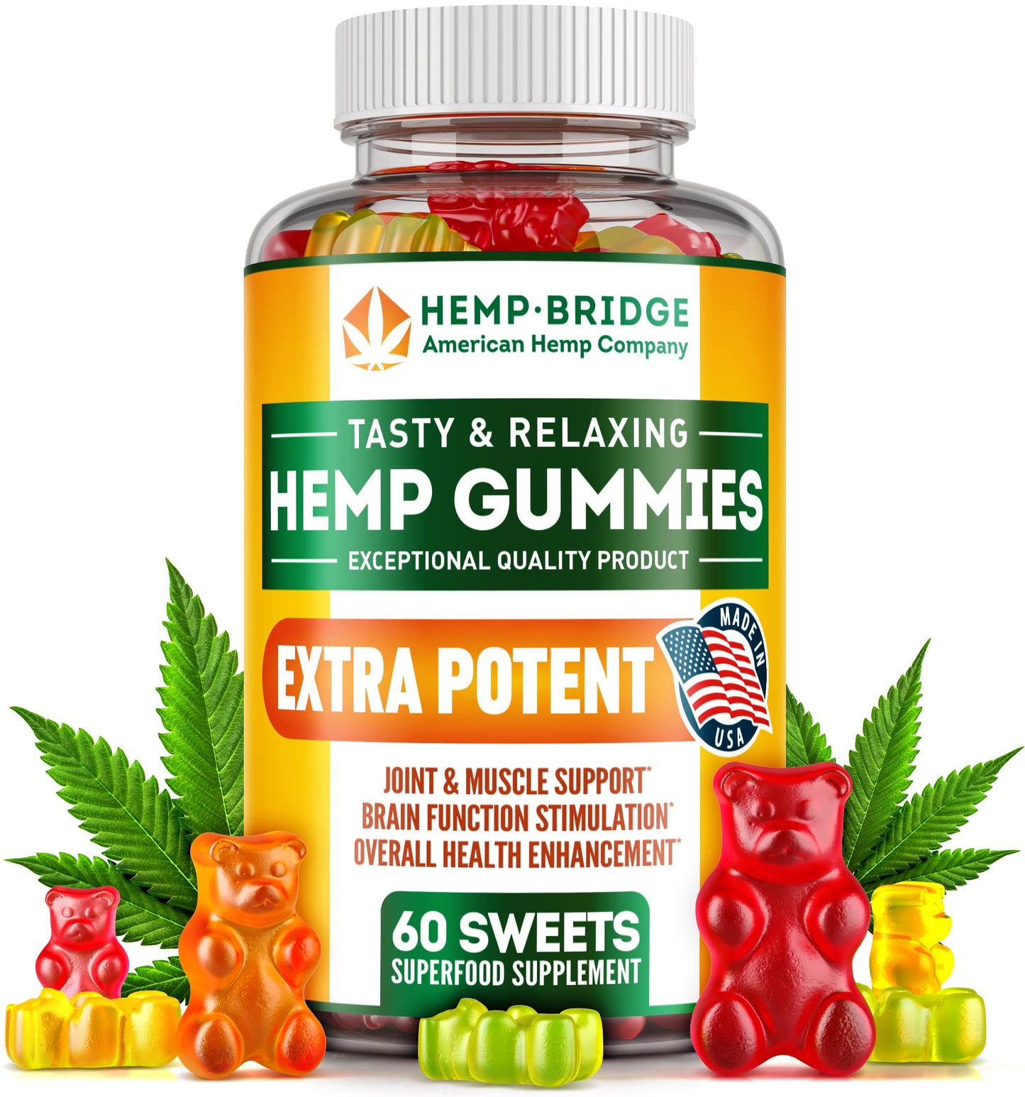 HEMP- BRIDGE HEMP GUMMIES EXTRA POTENT