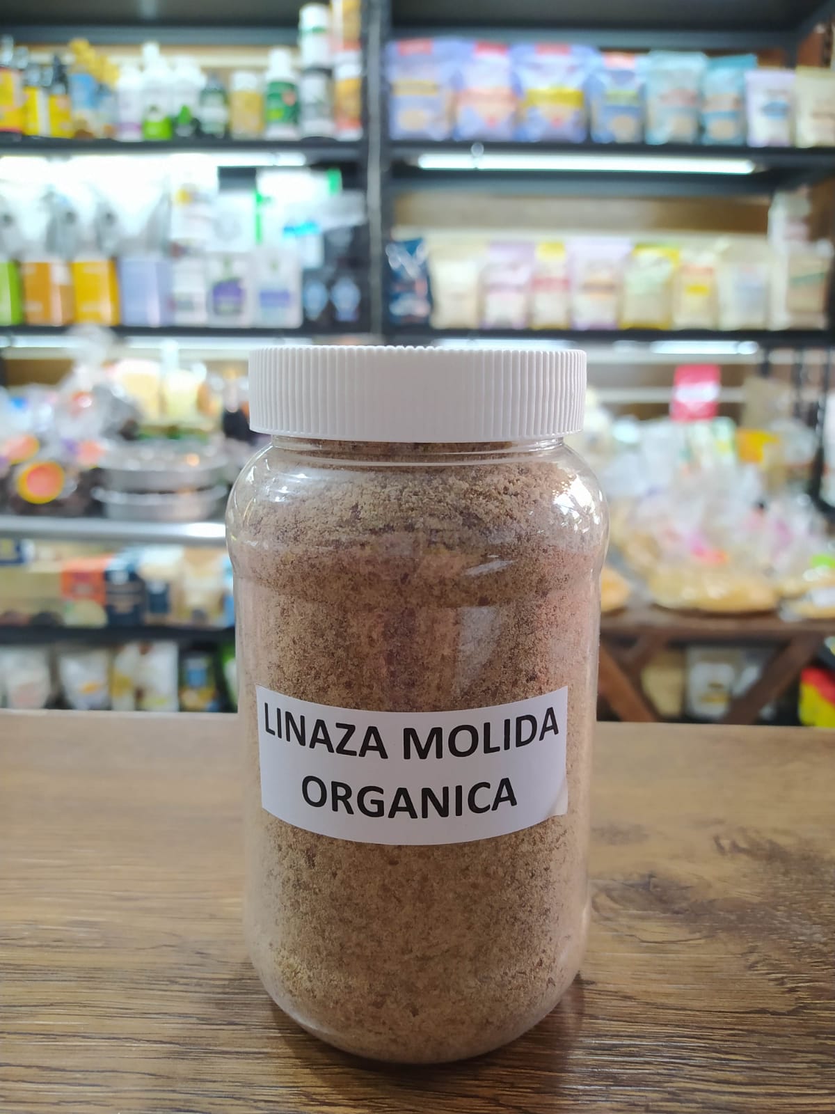 LINAZA MOLIDA ORGANICA BOTE MEDIANO