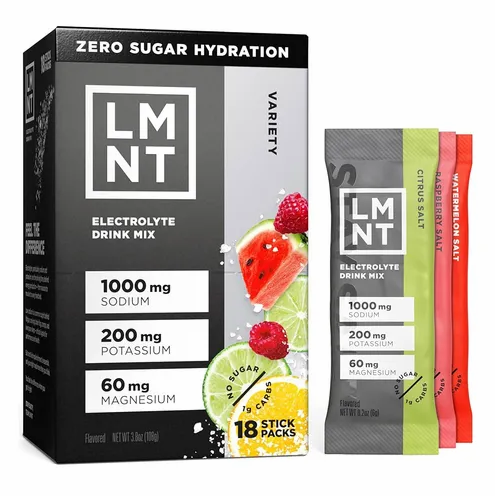 Lmnt Electrolyte Drink Mix Variety 18 Sticks Packs
