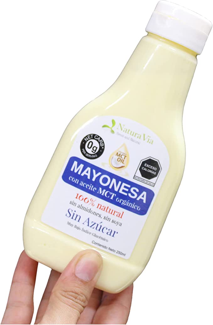 MAYONESA CON ACEITE MCT ORGANICA SIN AZUCAR