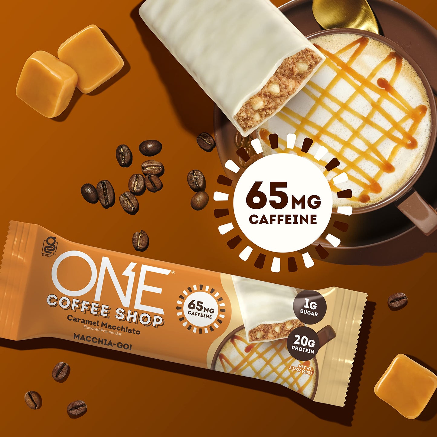 ONE PROTEIN BAR coffee shop caramel macchiato