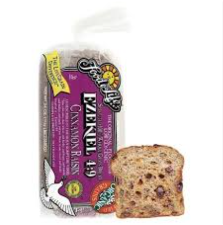 Ezekiel Pan Tajado con Canela y Pasas