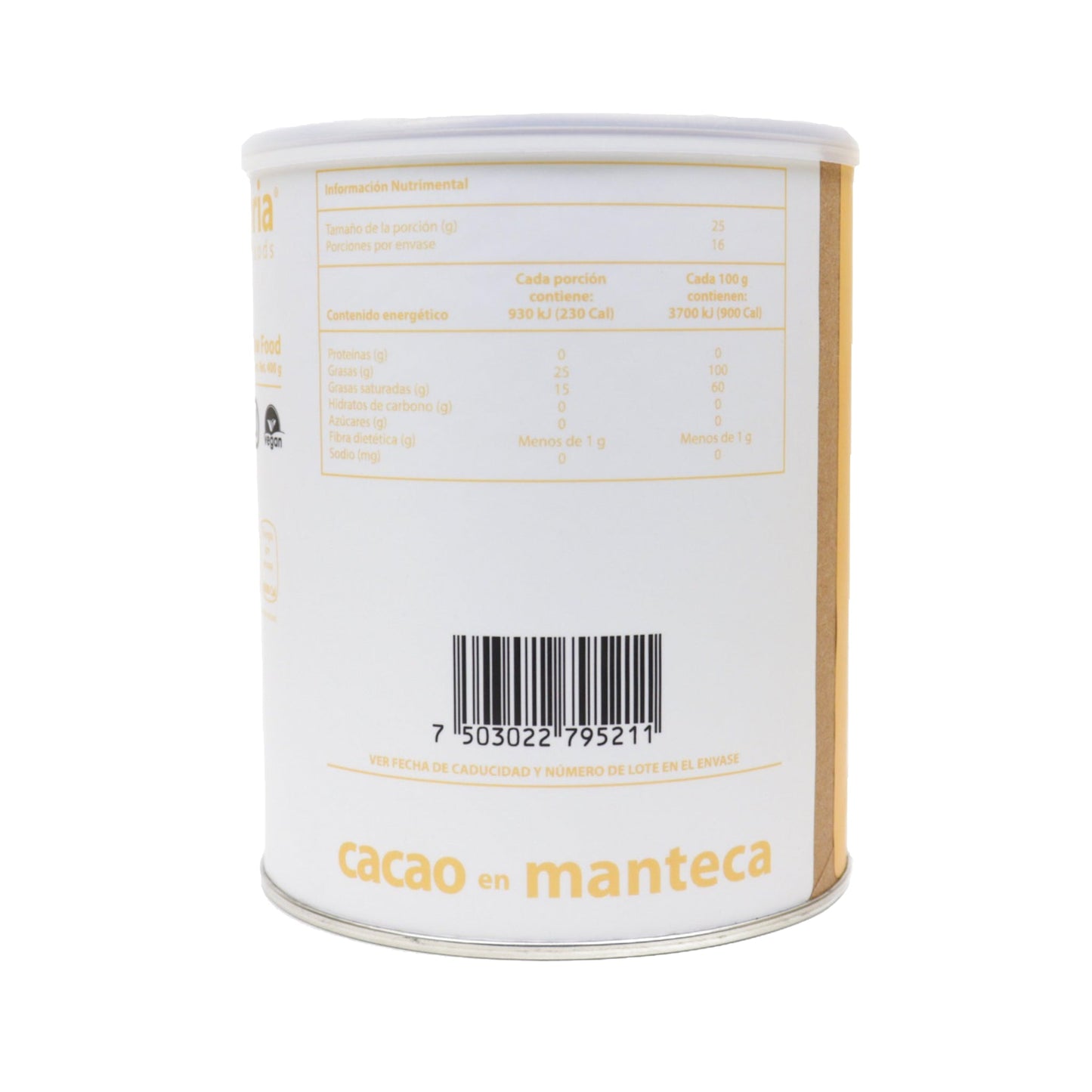Euphoria Superfoods Cacao en Manteca Organico 400 g