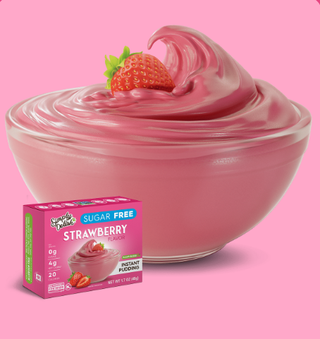 SIMPLY DELISH INSTANT PUDDING STRAWBERRY