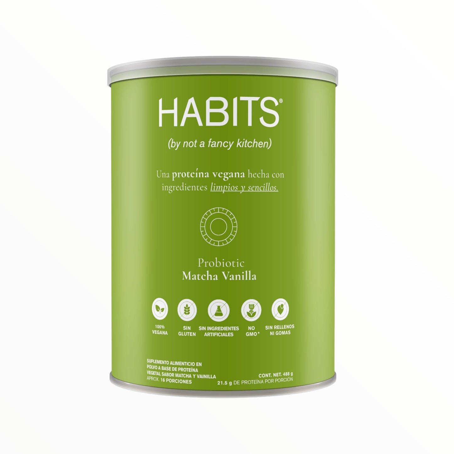 HABITS PROTEINA VEGANA SABOR MATCHA VAINILLA