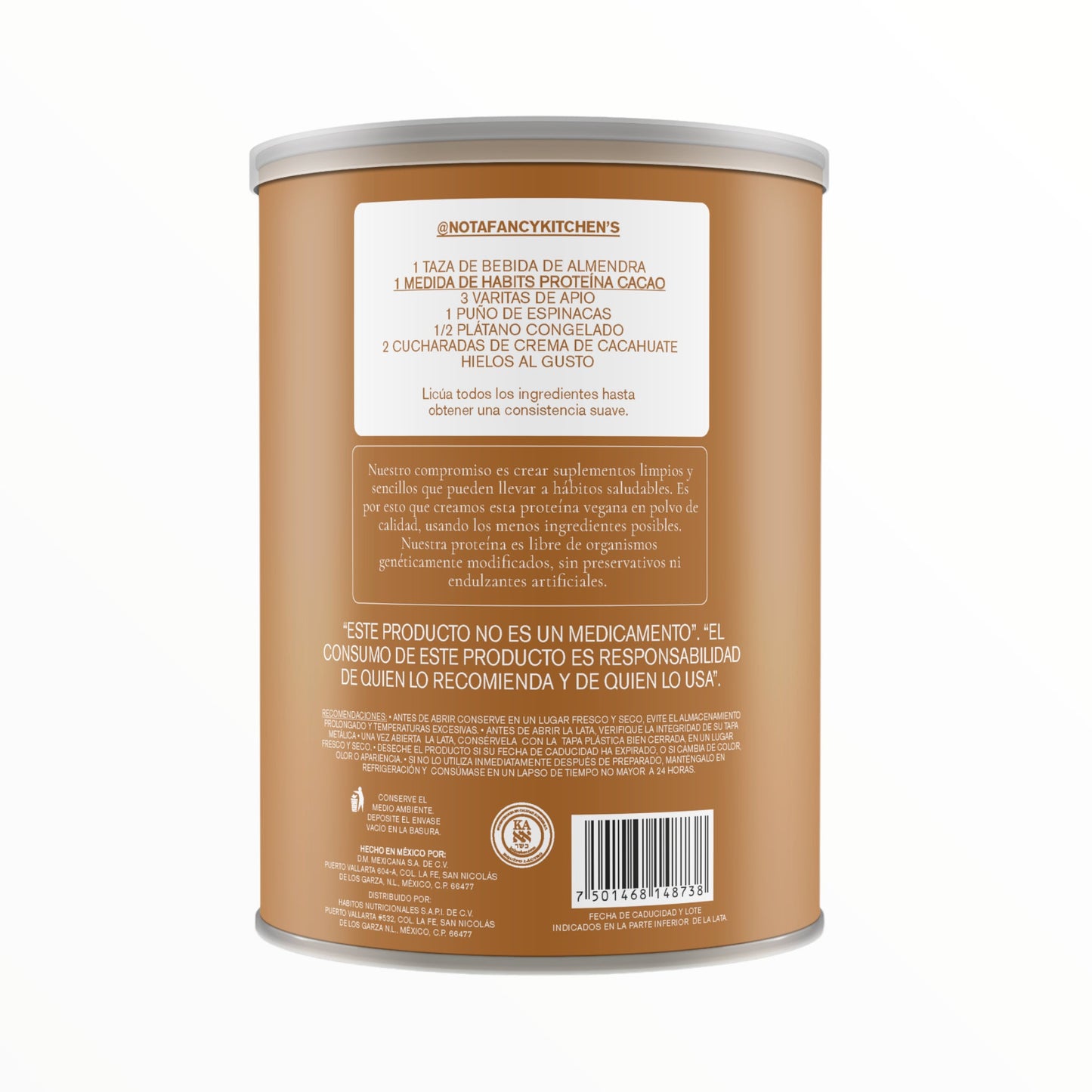 HABITS PROTEINA VEGANA SABOR CACAO