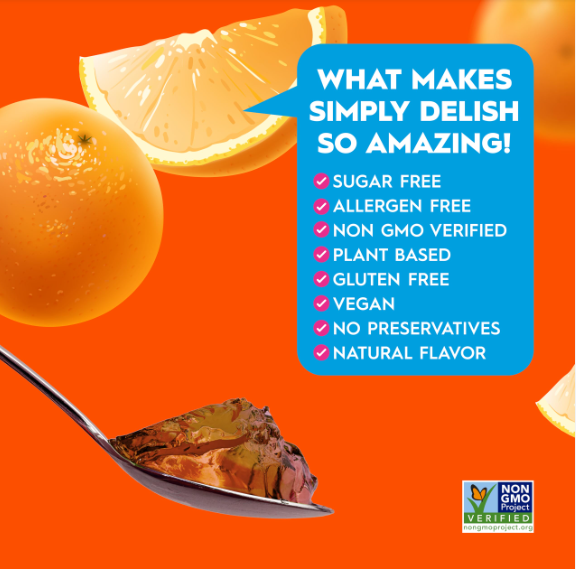 Simply Delish Plant-based Jel Orange