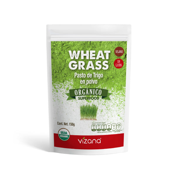 WHEAT GRASS PASTO DE TRIGO EN POLVO ORGANICO SUPERFOOD