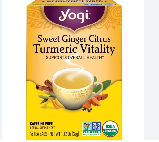 YOGI SWEET GINGER CITRUS TURMERIC VITALITY