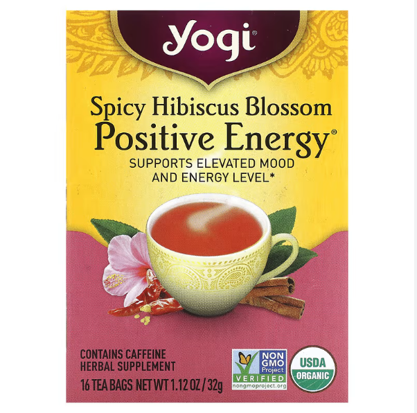 YOGI SPICY HIBISCUS BLOSSOM POSITIVE ENERGY