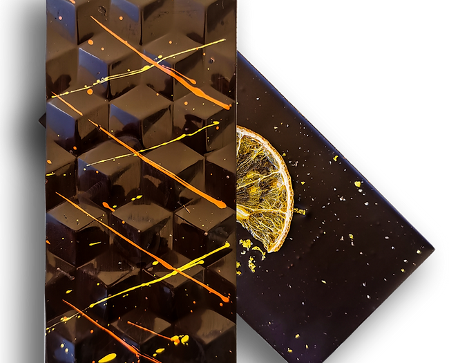 mil534 CHOCOLATE AMARGO 70% CACAO CON NARANJA Y CARDAMOMO