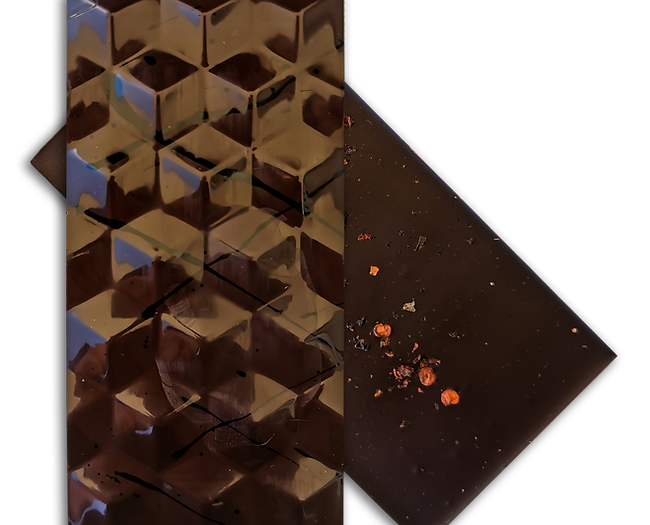 mil534 CHOCOLATE AMARGO 70% CACAO CON CHILE MORITA Y TORTILLA TATEMADA