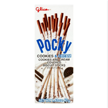 Pocky Galletas de Cookies and Cream 40g