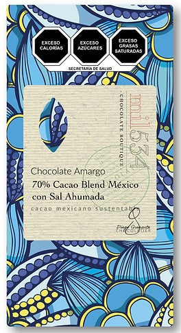 mil534 CHOCOLATE AMARGO 70% CACAO CON SAL AHUMADA