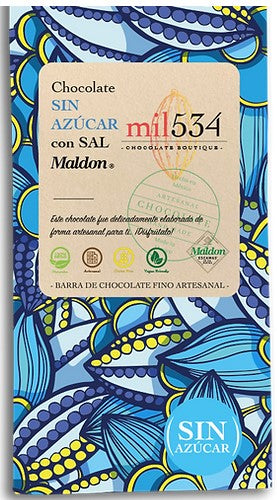 mil534 CHOCOLATE SEMIAMARGO SIN AZUCAR CON SAL AHUMADA