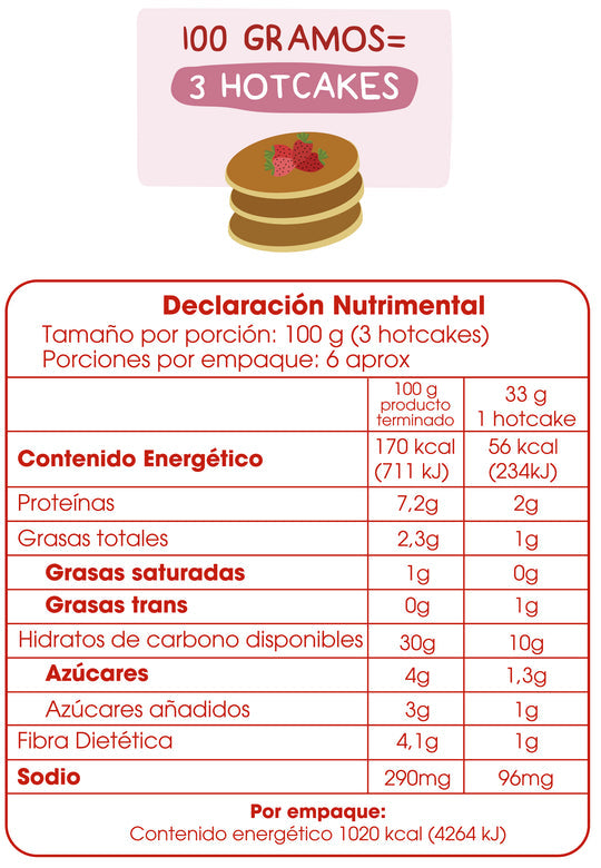 MORAMA HARINA PARA HOT CAKES SIN GLUTEN CON CANELA