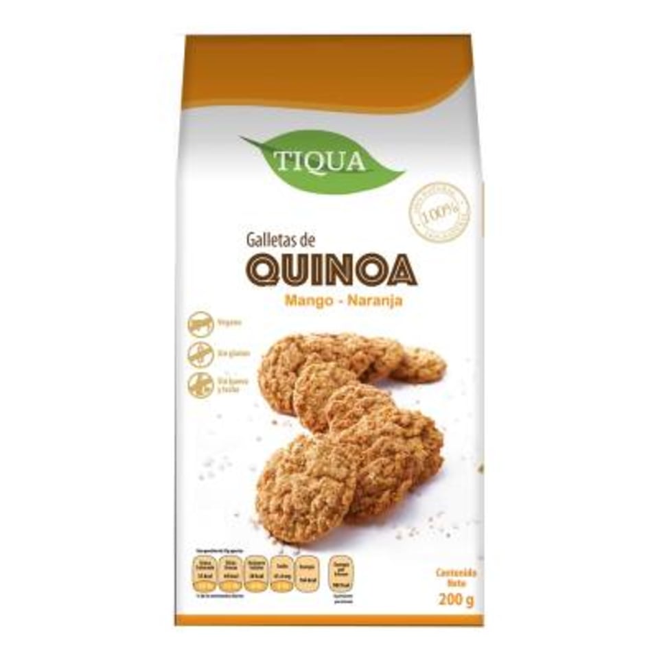 TIQUA GALLETAS DE QUINOA MAGO- NARANJA