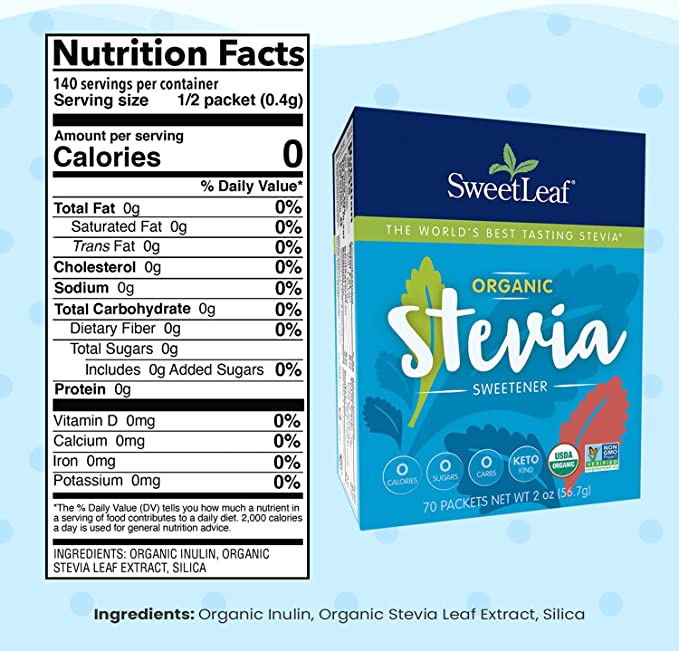 SWEET LEAF STEVIA ORGANICA