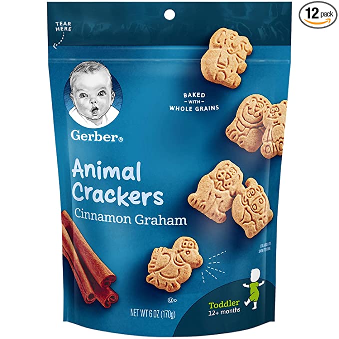 GERBER ANIMAL CRACKERS CINNAMON GRAHAM