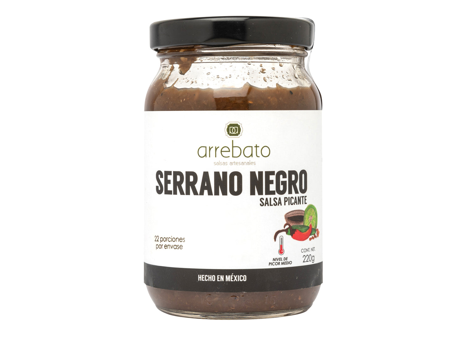 ARREBATO SERRANO NEGRO SALSA PICANTE