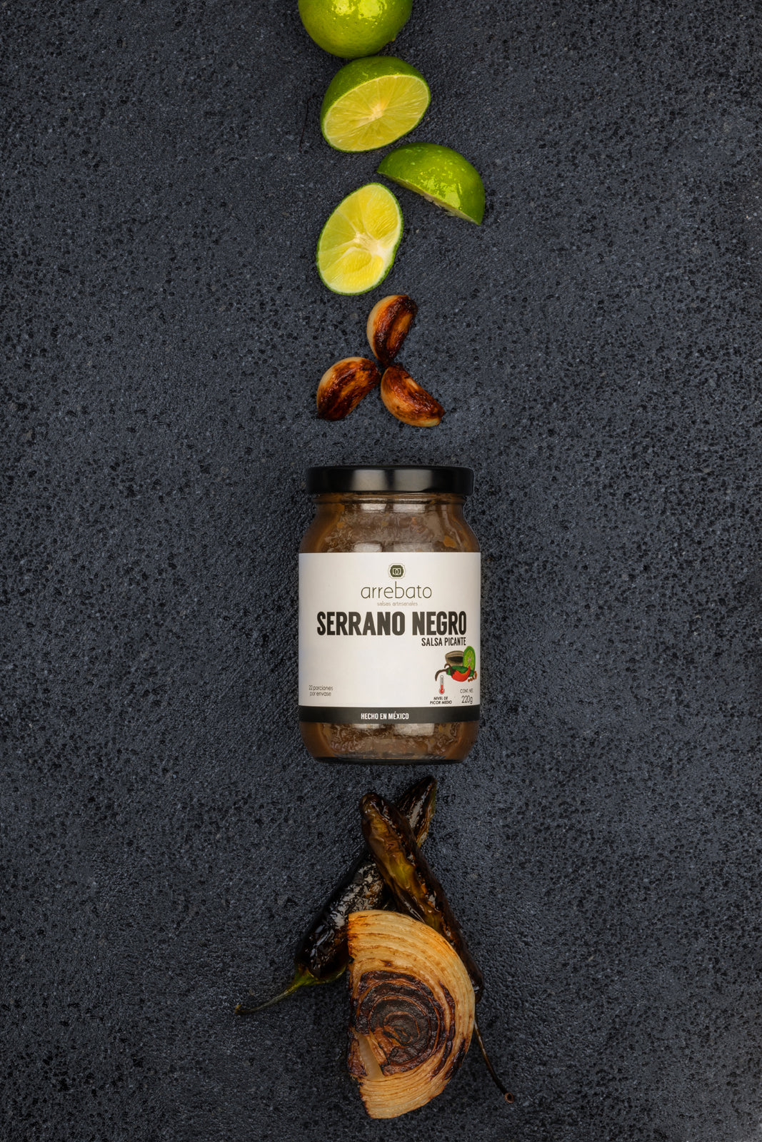 ARREBATO SERRANO NEGRO SALSA PICANTE