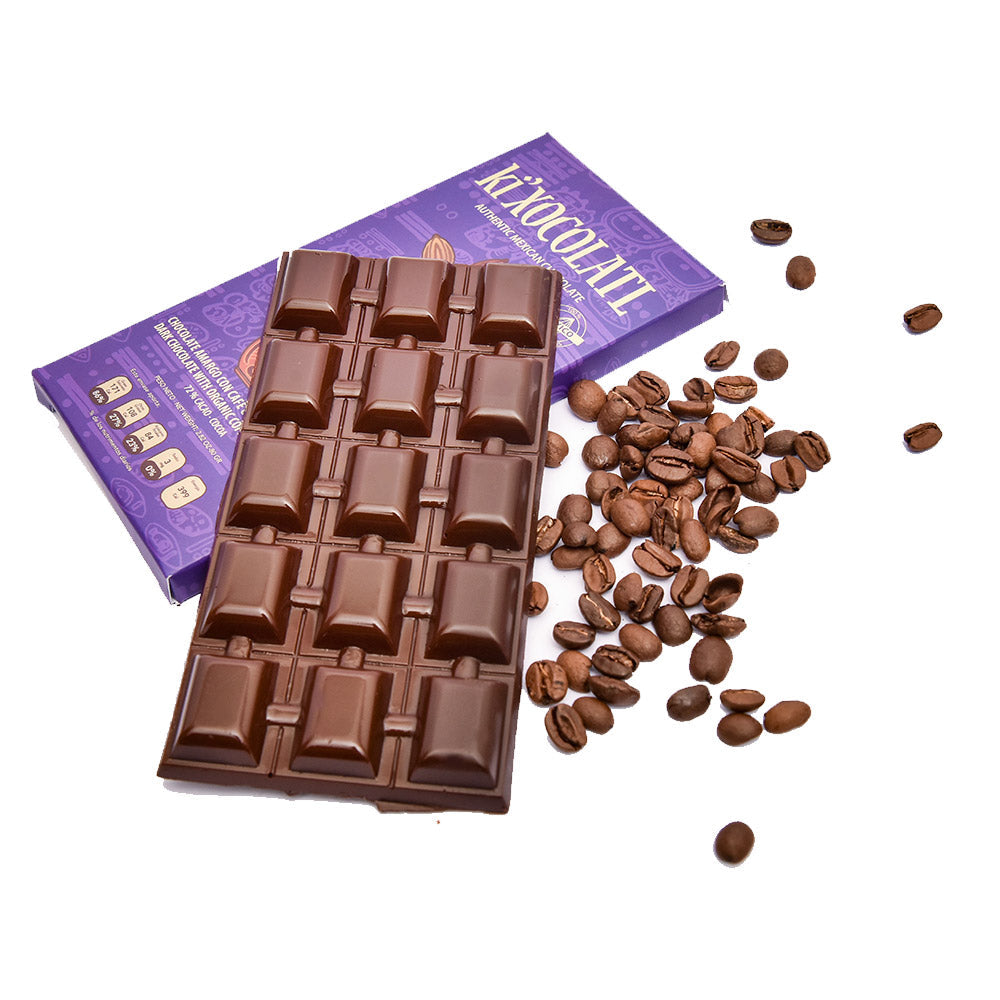 KI'XOCOLATL CHOCOLATE AMARGO CON CAFE ORGANICO DE OAXACA