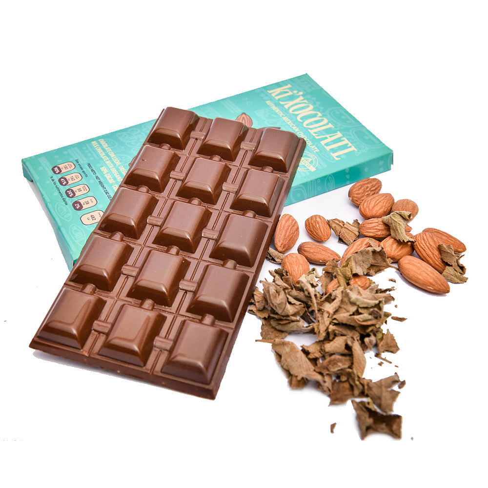 KI'XOCOLATL CHOCOLATE CON LECHE, OREGANO DE YUCATAN Y ALMENDRAS