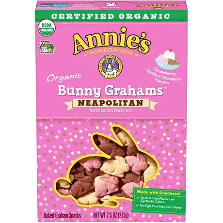 ANNIE'S ORGANIC BUNNY GRAHAMS NEAPOLITAN