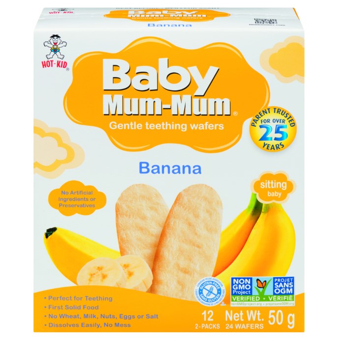 BABY MUM - MUM GENTLE TEETHING WAFERS BANANA
