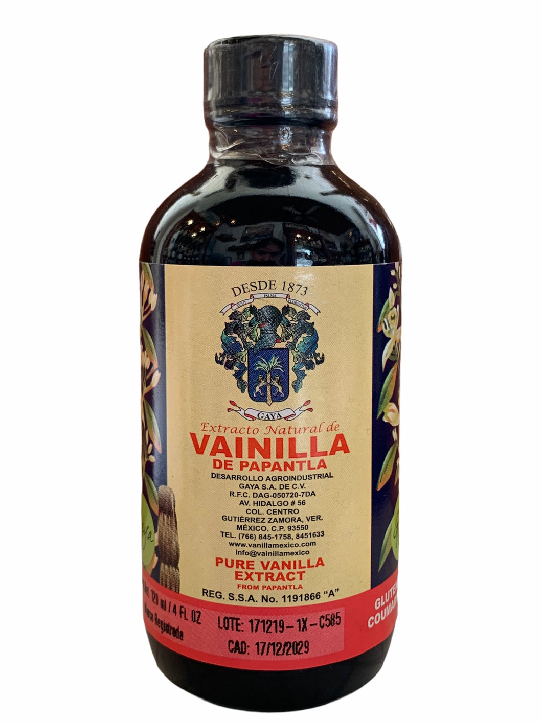 GAYA EXTRACTO NATURAL DE VAINILLA DE MEXICO