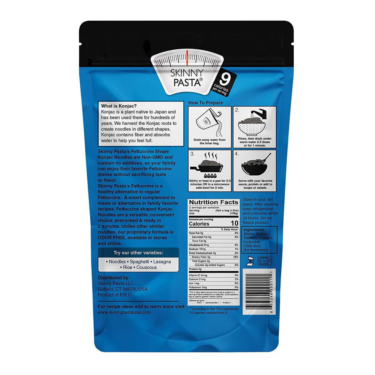 Skinny Pasta Fettuccine Shape