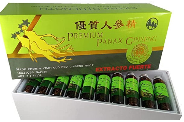 PREMIUM PANAX GINSENG EXTRACTO FUERTE 30 AMPOLLETAS
