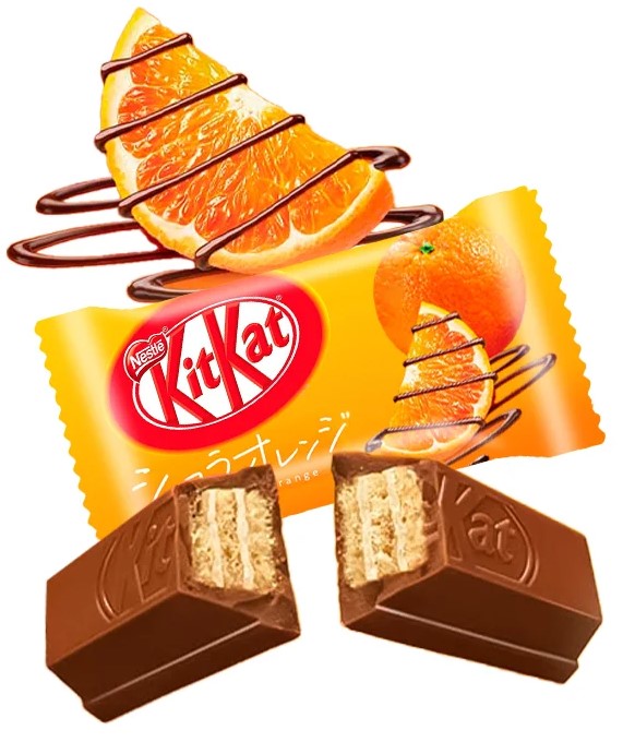 KITKAT GALLETA DE CHOCOLATE JAPONES SABOR NARANJA INDIVIDUAL