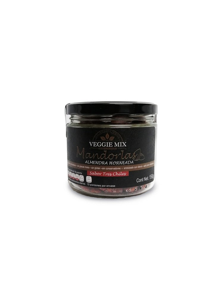 VEGGIE MIX MANDORLAS ALMENDRA HORNEADA SABOR TRES CHILES