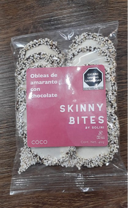 SKINNY BITES OBLEA DE CHOCOLATE CON COCO