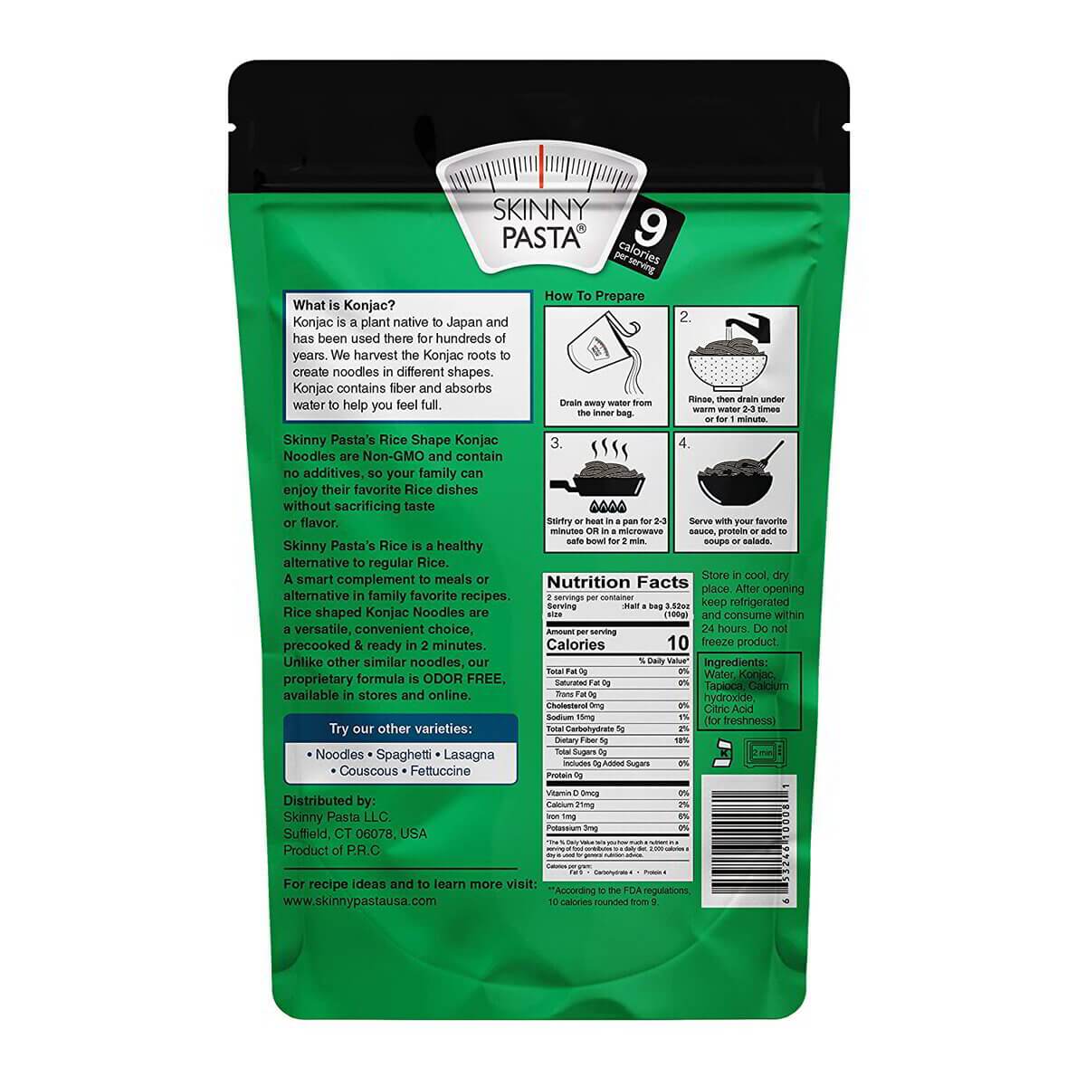 Skinny Pasta Rice Shape