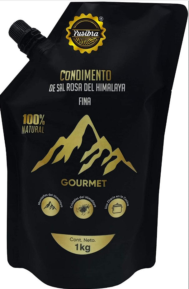 YUSIBRA CONDIMENTO DE SAL ROSA DEL HIMALAYA FINA GOURMET
