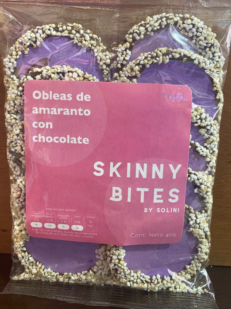 SKINNY BITES OBLEA DE CHOCOLATE SABOR TARO