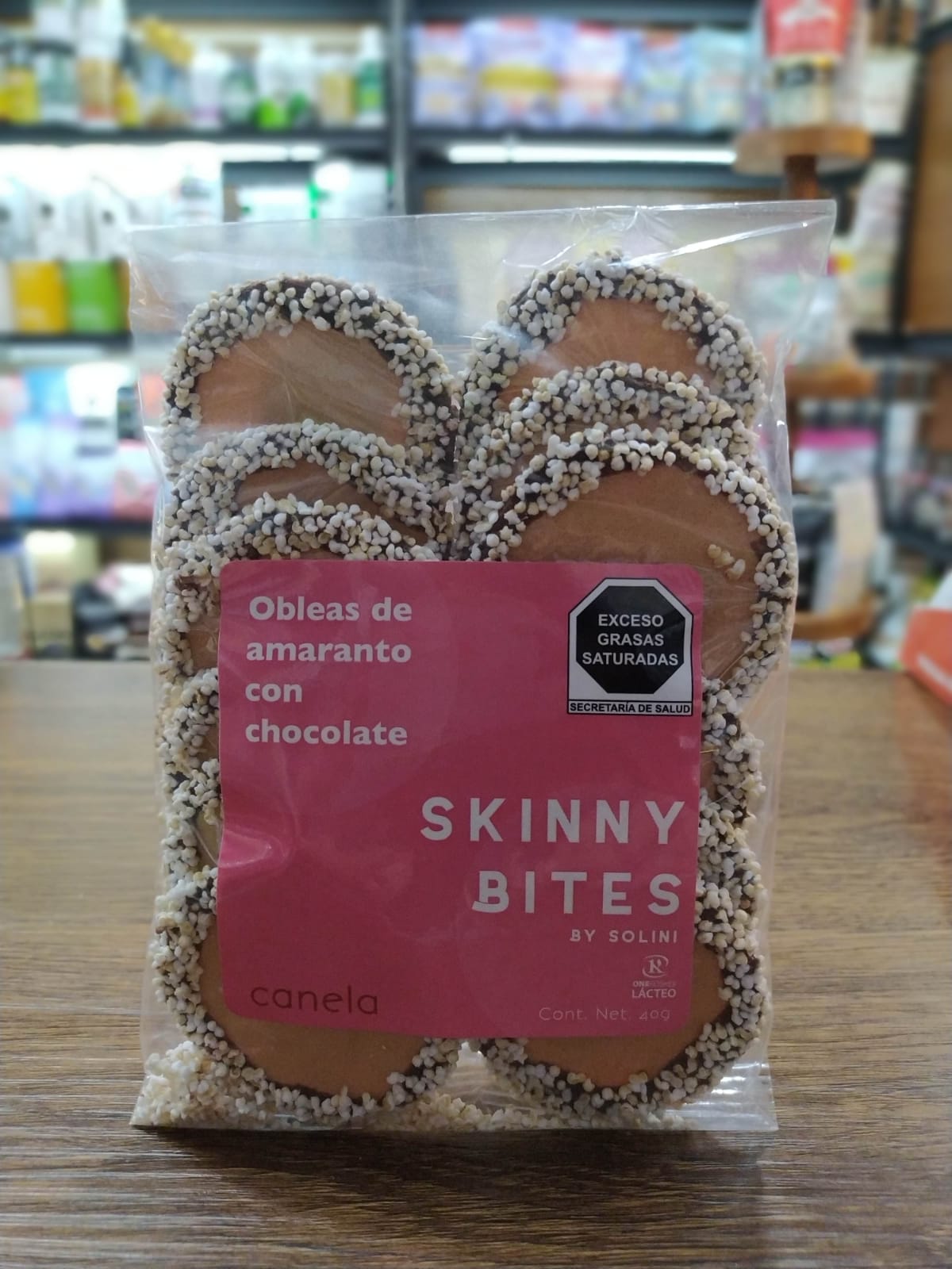 SKINNY BITES OBLEA DE CHOCOLATE CON CANELA