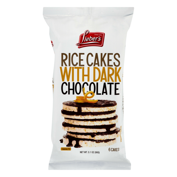 LIEBER'S GALLETAS DE ARROZ INFLADO CON CHOCOLATE AMARGO