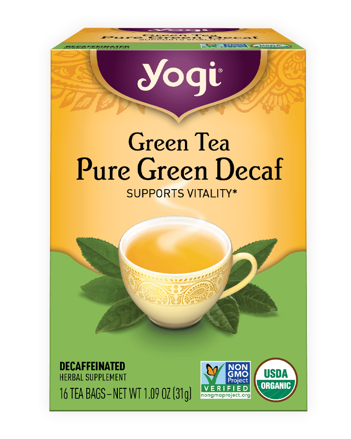 Yogi Tea, Green Tea Pure Green Decaf - Té Orgánico Verde