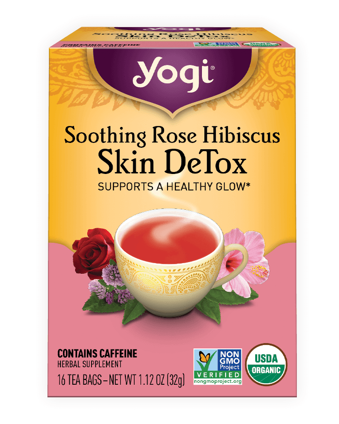 Yogi Tea Soothing Rose Hibiscus Skin Detox