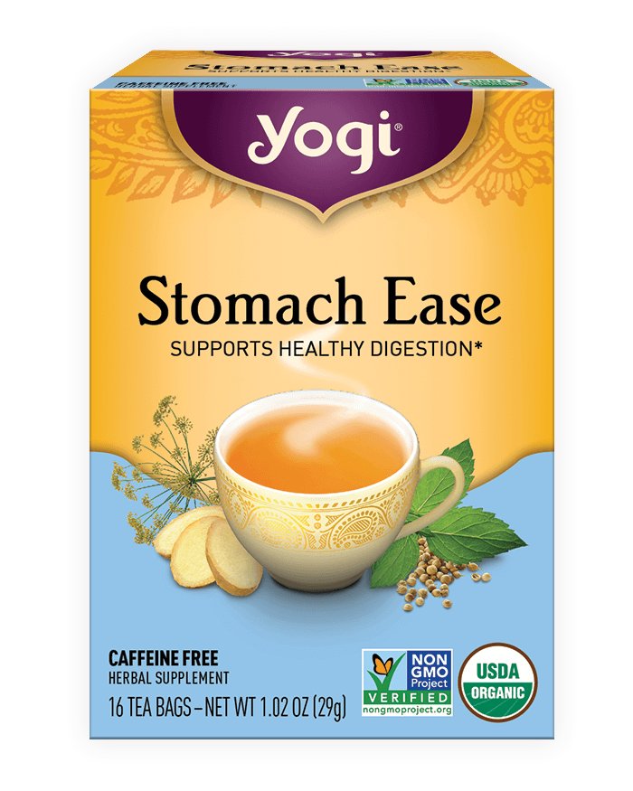 Yogi Tea Stomach Ease supports healthy digestion