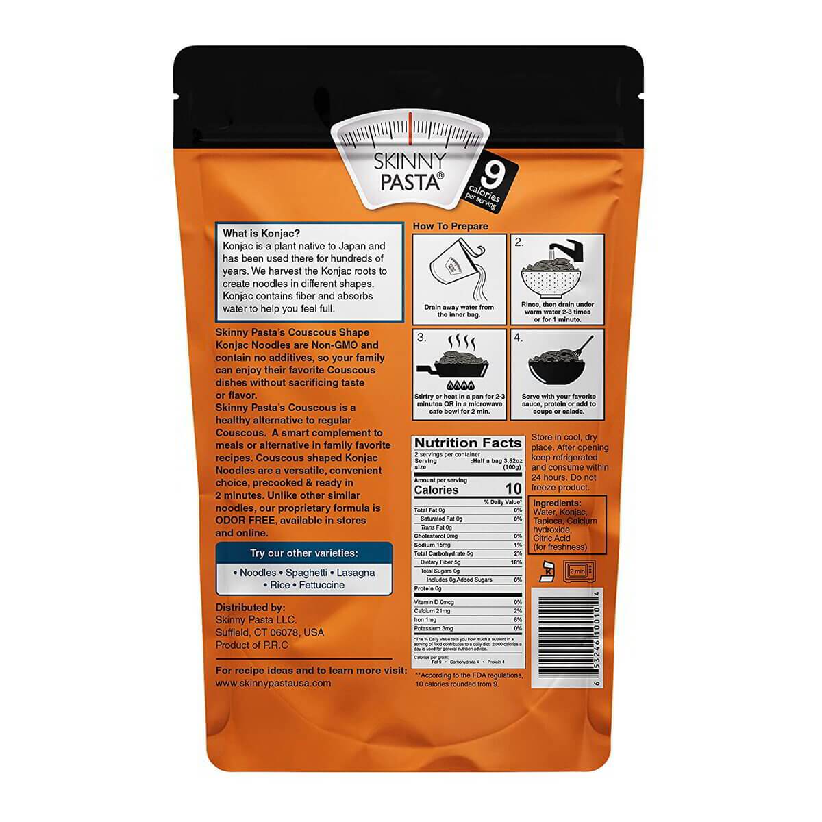 Skinny Pasta Couscous Shape