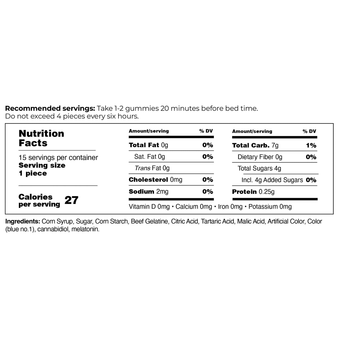 CBD ESSENTIALS GOMITAS CON CBD PARA DORMIR