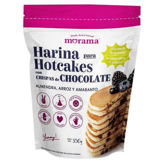 MORAMA HARINA PARA HOTCAKES CON CHISPAS DE CHOCOLATE