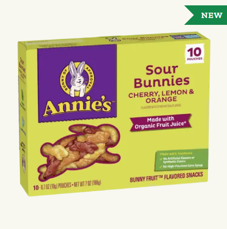 Annies Sour Bunnies Cherry, Lemon, And Orange